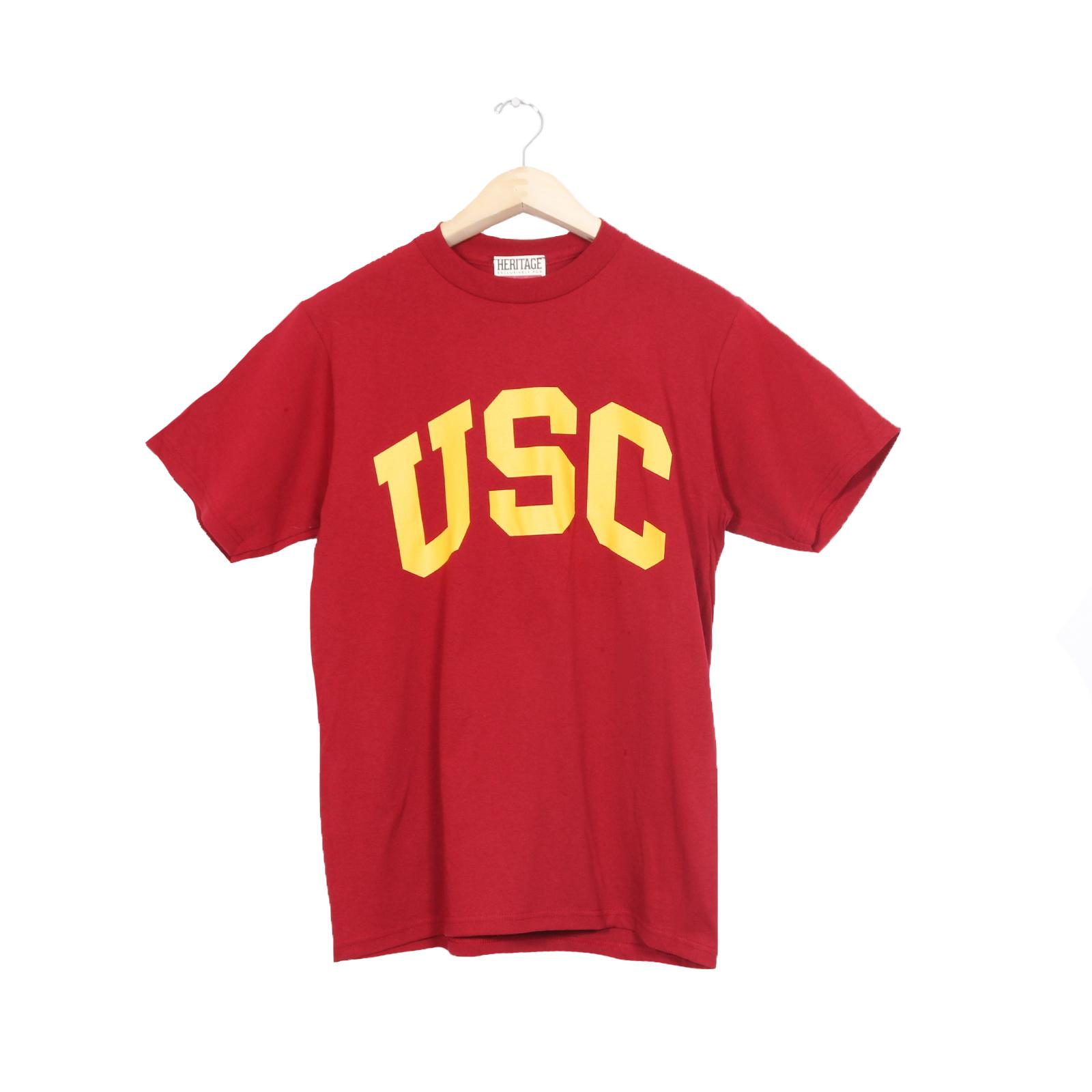 USC Trojan Basics Heritage Cardinal Arch T-Shirt
